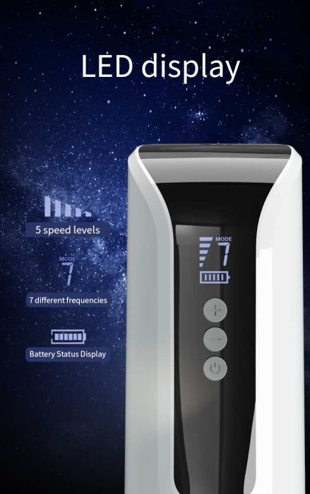 Автоматичен мъжки мастурбатор с механично бутане, ротация и LED дисплей Pretty Love – 31.8 см