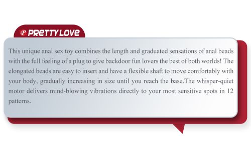 Силиконова анална тапа с LED премигващи светлини и 10 режима на вибрация Pretty Love Olman 4– 17.5 см