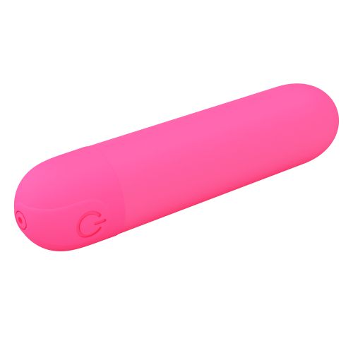 Мини USB презареждаем виброкуршум Pretty Love-Stefan-10 функции Розов