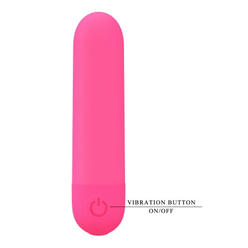 Мини USB презареждаем виброкуршум Pretty Love-Stefan-10 функции Розов