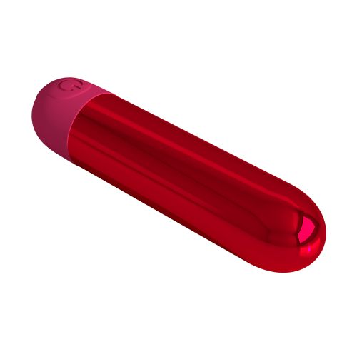 Премиум безжичен метално виброяйце куршум с USB зареждане Pretty Love Kiwi– 10 см