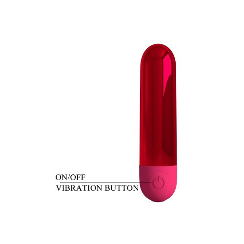 Премиум безжичен метално виброяйце куршум с USB зареждане Pretty Love Kiwi– 10 см