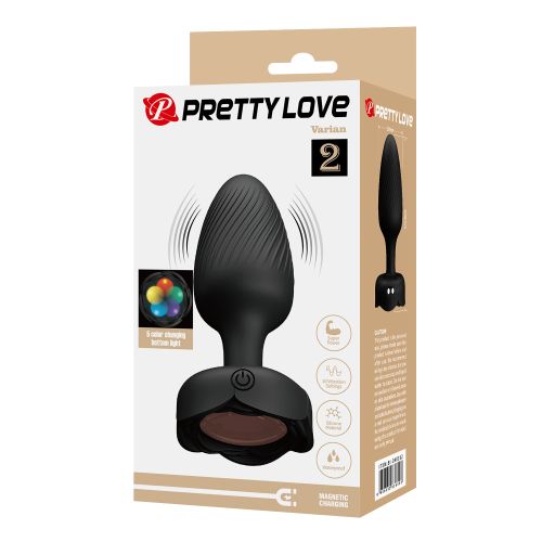 Вибриращ светещ анален разширител PRETTY LOVE VARIAN 10.8 CM