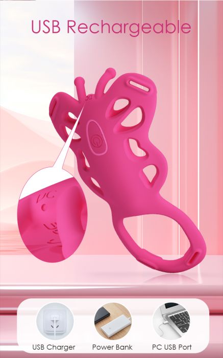 Buy Rechargeable Strap-on Butterfly Massager - Aethon 