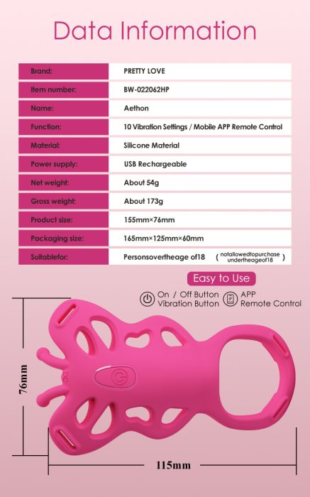 Buy Rechargeable Strap-on Butterfly Massager - Aethon 