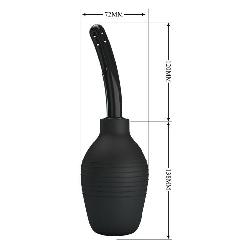 Интимен иригатор Mr Play, Черен, 25, 8 см