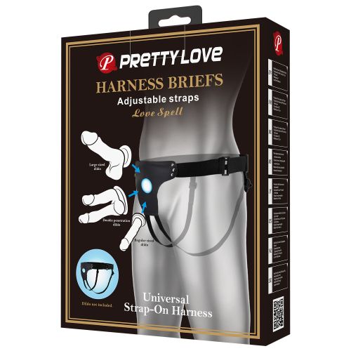 Универсален регулируем страп-он колан за дилда и вибратори PRETTY LOVE LOVE SPELL