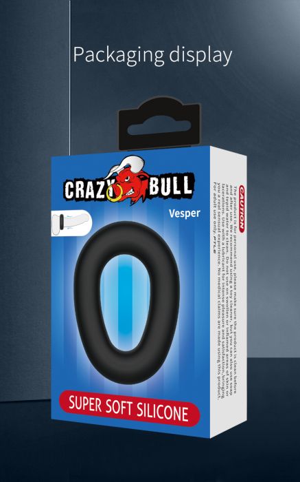 Еластичен силиконов еректилен пръстен за пенис за по-дълга ерекция CRAZY BULL Vesper