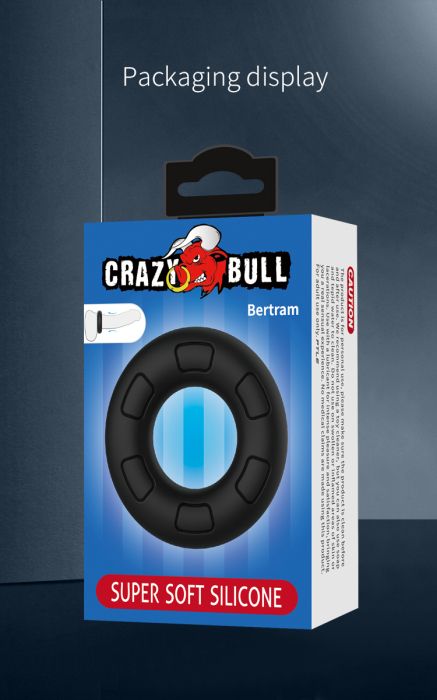Еластичен силиконов еректилен пръстен за пенис за издръжливост CRAZY BULL BERTRAM 