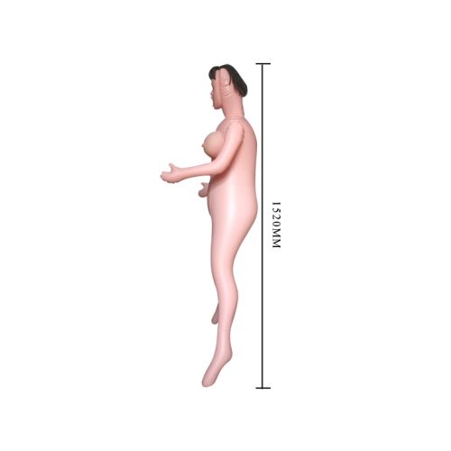 Надуваема секс кукла с два интимни отвора, вибрация и гласова функция BAILE 