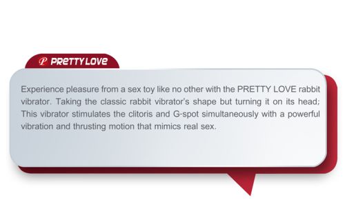 Силиконов заек вибратор за G-точка и клитор с 10 функции PRETTY LOVE ARND 