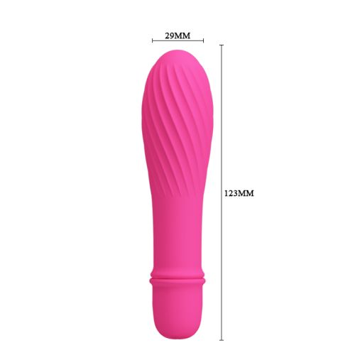 Pretty Love–Solomon Silicone 10 function Vibrator (Pink)