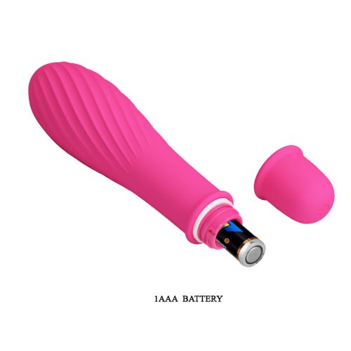 Pretty Love–Solomon Silicone 10 function Vibrator (Pink)