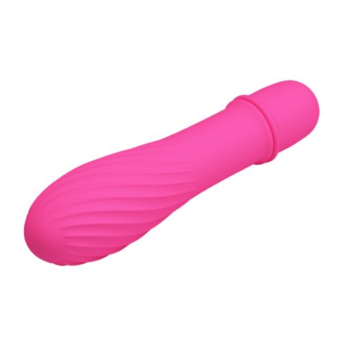 Pretty Love–Solomon Silicone 10 function Vibrator (Pink)