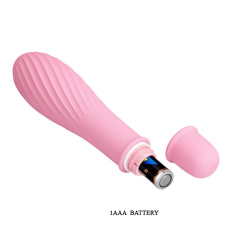 Силиконов мини вибратор с 10 функции PRETTY LOVE SOLOMON BABY PINK – 12.3 см