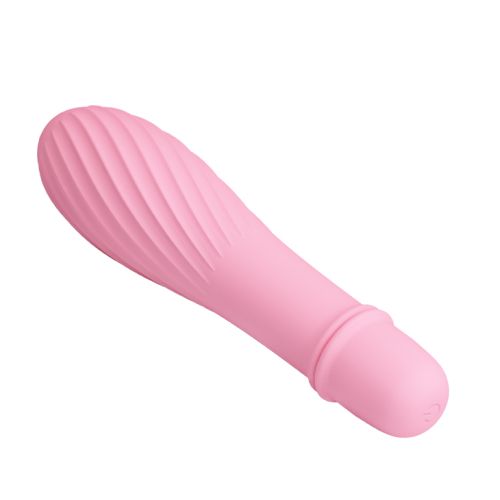 Силиконов мини вибратор с 10 функции PRETTY LOVE SOLOMON BABY PINK – 12.3 см