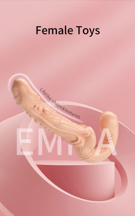 Двустранен страп-он колан без презрамки с реалистично дилдо BAILE ULTRA EMMA