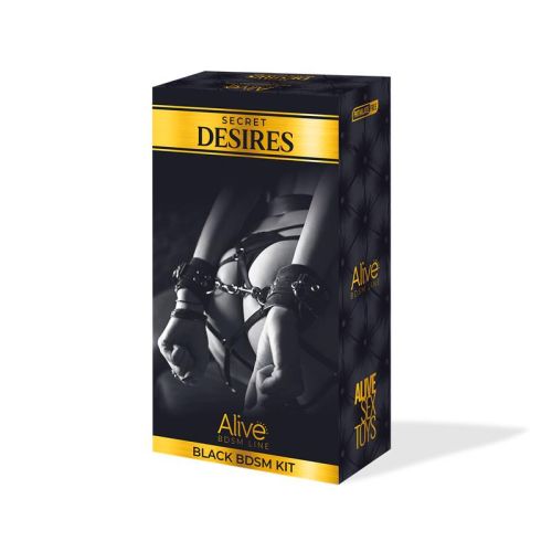 ALIVE Secret Desires Black 8 Pieces BDSM