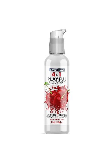 Playful 4 in 1 Lubricant with Poppin Wild Cherry Flavor - 118ml 