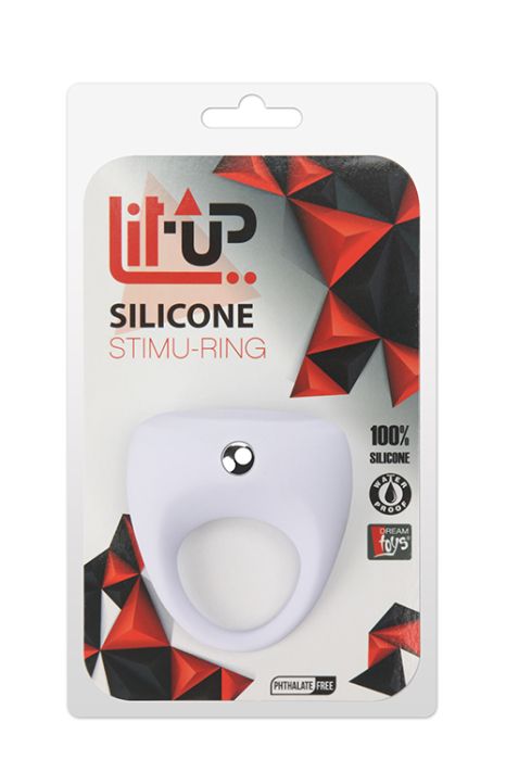 LIT-UP SILICONE STIMU RING 7 WHITE