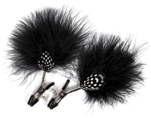 GP FEATHER NIPPLE CLAMPS BLACK