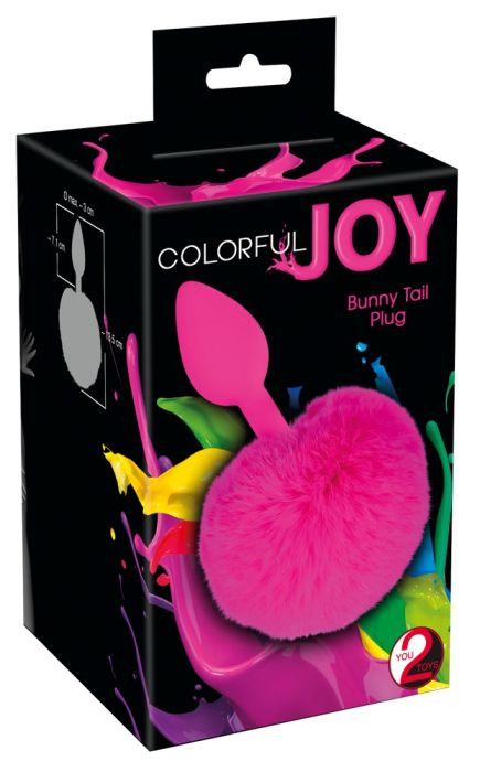 Butt Plug &quot;Colorful Joy Bunny Tail&quot;