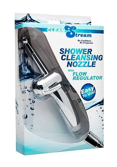 Shower Cleaning Nozzle with Flow Controller