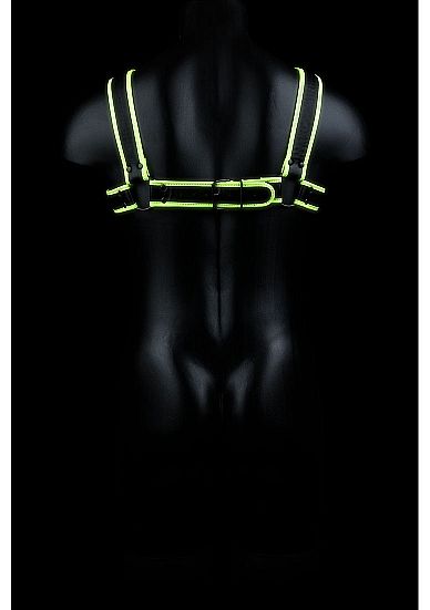 Chest Bulldog Harness - Glow in the Dark - S/M