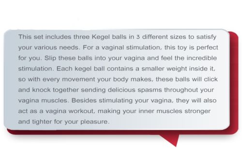 Комплект, вагинални кегел топки в три размера – Full silicone Kegel balls