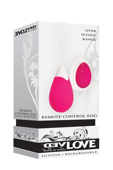 RECHARGEABLE REMOTE CONTROL EGG PINK