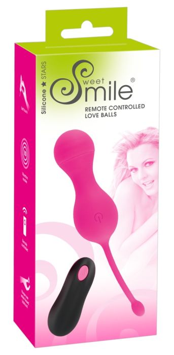 Remote controlled Vibrating Love Balls Smile weet